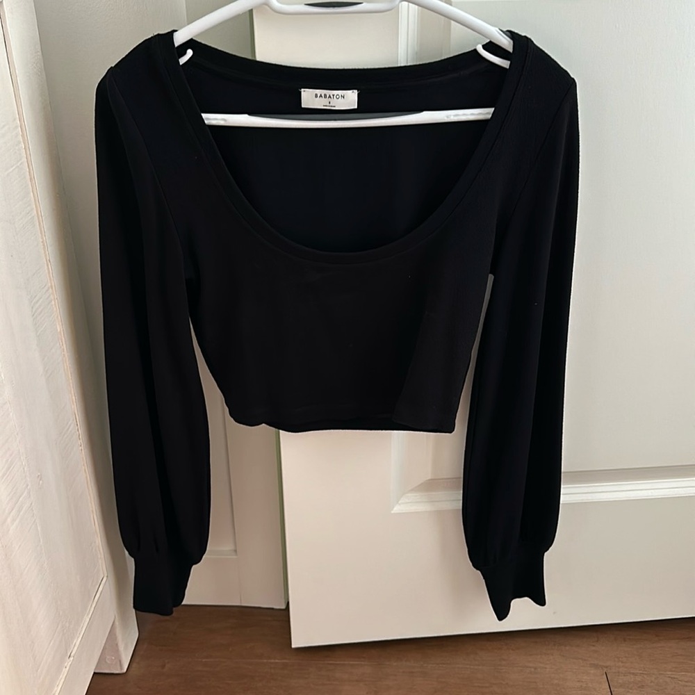 Babaton long sleeve crop top